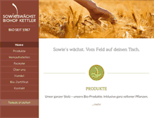 Tablet Screenshot of biohof-kettler.at